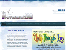 Tablet Screenshot of dancersmovementlab.com